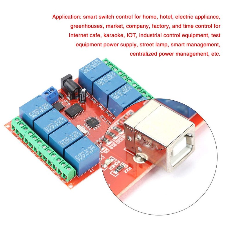 Smart Board USB 12V 8 Channel Relay Controller Switch Module
