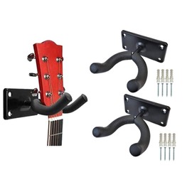 POSITIVE 2 Piece Guitar Hanger, Wall Hanger, Includes Mounting Screws, Guitar Hook, Guitar Stand, Wall Mounted