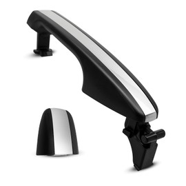 EMIHO Rear Left Exterior Door Handle Fit for Toyota Avalon 2013 2014 2015 2016 2017 2018, Chrome Plating