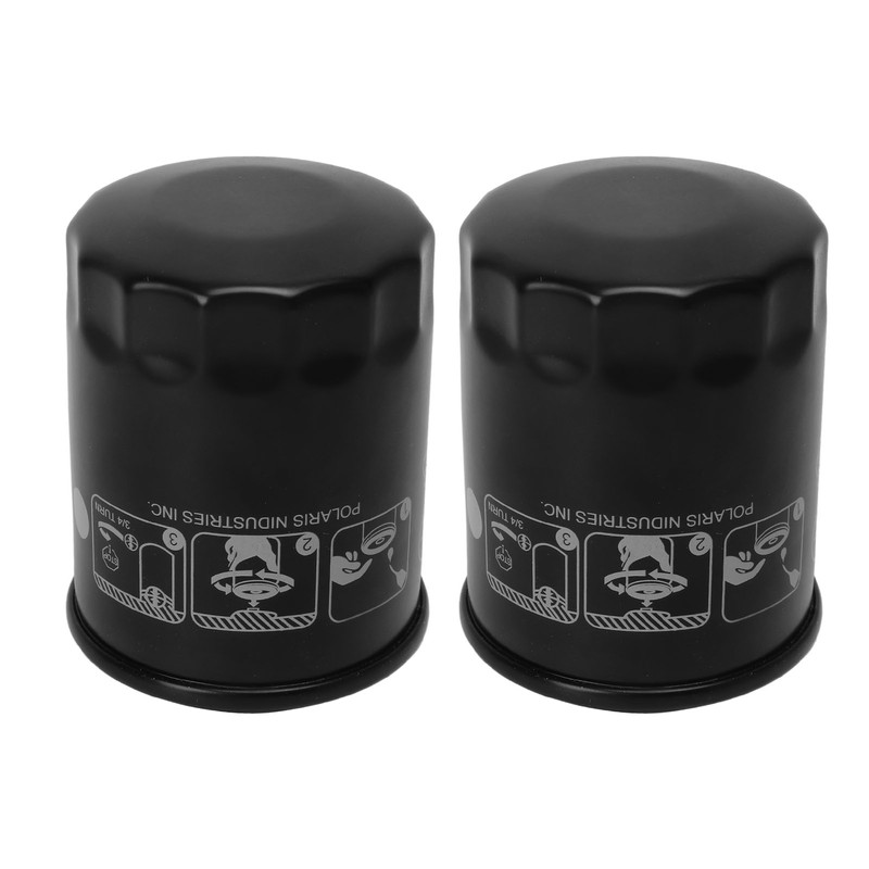 2PCS Oil Filter 2540086 Oil Cleaner Steel Cylindrical Replacement for