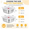 monoan 4 Pack Stainless Steel Sandwich Containers with Airtight Lids,