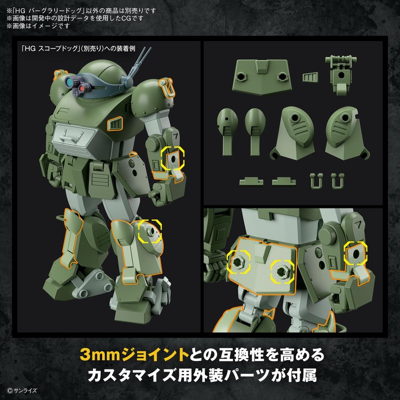 Bandai Hobby Kit HG VOTOMS Burglar Dog