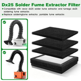 Replacement Solder Fume Extractor Filter 6.5 x 5.5 x 5In