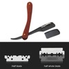 Old Fashioned Folding Barber Straight Edge Razor Rosewood Men's Shaving