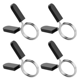 4 Pcs Spring Collar Clips, 25mm/1" Weight Clips for Olympic Bars, Dumbbell Barbell Clamps Collars, Dumbbell Lock Clips, Barbell Clips Collars for Weightlifting Gym Fitness Olympic Weight Bar Clips