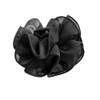 Large Chiffon Fabric Hair Clips, Large Size Black Fabric Ribbon