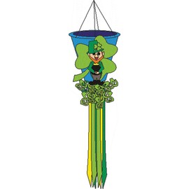Premier Kites 78413 Leprechaun Holiday Wind Basket, 50-Inch