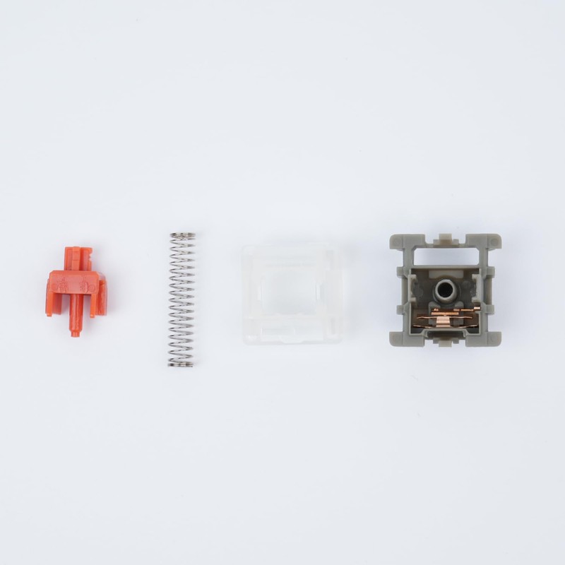 GATERON Pro Ultra Glory Red Keyboard Switches, Linear 5 pin