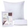 CIRCLESHOME Euro Pillow Protectors - 100% Zippered Cotton Pillow Covers