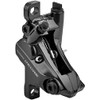 SHIMANO Deore BR-M6120 Deore 4-pot calliper, post mount, without adapters, front or rear Brm6120rf,Black