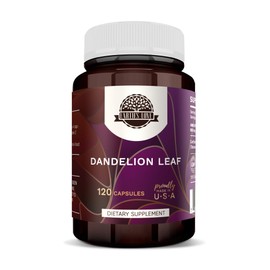 HerbEra Earth's Love - Dandelion Leaf 120 Capsules, 500 mg, Dandelion (Taraxacum Officinale) Dried Leaf (120 Capsules)