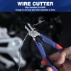 WORKPRO Diagonal Cutting Pliers with Wire Stripper, 7.5 inch Heavy