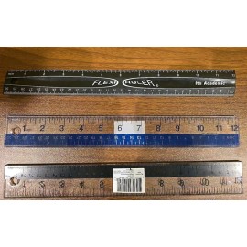 Flexi, Goods IQ, Westcott Back To School Standard 12 inch Ruler; Many brands and styles to choose; LOOK - Westcott Shatter Proof Clear Ruler