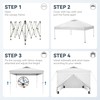 PHI VILLA Privacy 10’x10’Pop up Canopy Tent Enclosed Instant Gazebo