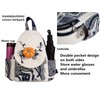 HUANGGUOSHU Boho and Hippie Small Canvas Backpack Purse for Women