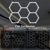 MODERN Hexagon Garage Lights，25 Pack 216W 25920LM High Brightness Hexagon
