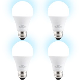 LQ BSDERA 4PK Garage Door Opener Light Bulbs, 1500LM Ultra Bright, Minimize Interference, Compatible with Most Garage Door Openers, 12W, 6000K White, 120V, A19 Bulbs with E26 Base