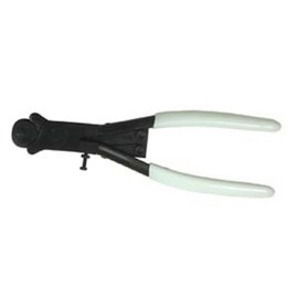 The Beadsmith Wire/Ring Bending Pliers, 7 inches (180mm), White PVC grip, spring action handle, tool for bending and curving wire, rings, rods and metal strips