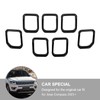 Jimen Compatible with Jeep Compass 2021-2023, 7PCS Front Grille Inserts