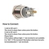 S SYDIEN 1Pc 110V-220V 3A Latching/Self-Locking Push Button Switch with