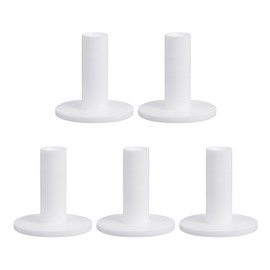 PATIKIL 5 Pack 2.6" Rubber Golf Tees Tall Practice Training Driving Range Tees Stable Ball Holder for Outdoor Indoor Hitting Cushion, White