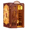 DIY Book Nook Kit for Bookshelf Decor – Light-Up Owl