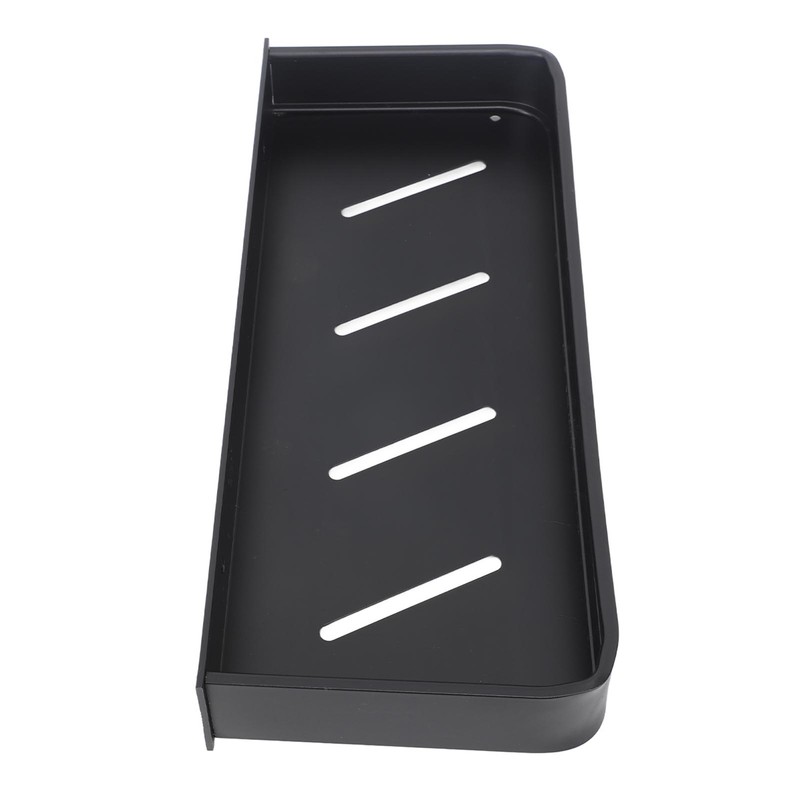 Shower Caddy Wall Mount Shelf with Hooks Space Aluminium Large