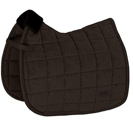Eskadron Platinum Velvet Stamp Saddle Cloth Greige or Havana Brown, Size: Dressage Warmblood (DL), Colour: Havannabrown
