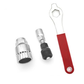 JZK Bicycle Crank Puller and Bottom Bracket Removal Tool Kit, Bike Crank Extractor with 16mm Wrench Spanner, Cycle Pedal Crank Arm Set for MTB & Mountain Bike Repair