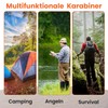 MyIdeaz Carabiner with spring-loaded gate, D shape carabiner set, 80