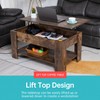 FDW Lift Top Coffee Table with Hidden Compartment and Storage