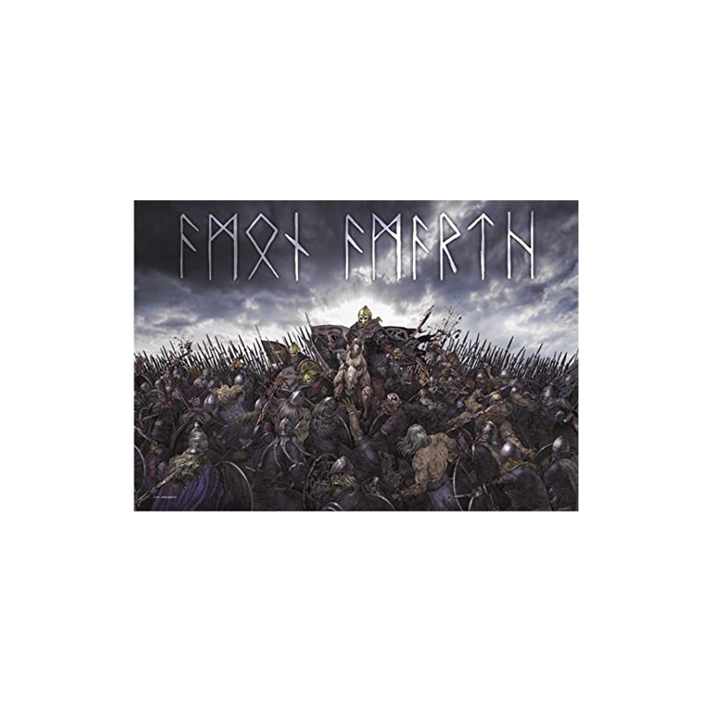 Heart Rock Original Flag Amon Amarth Battlefield, Fabric, Multicoloured, 110