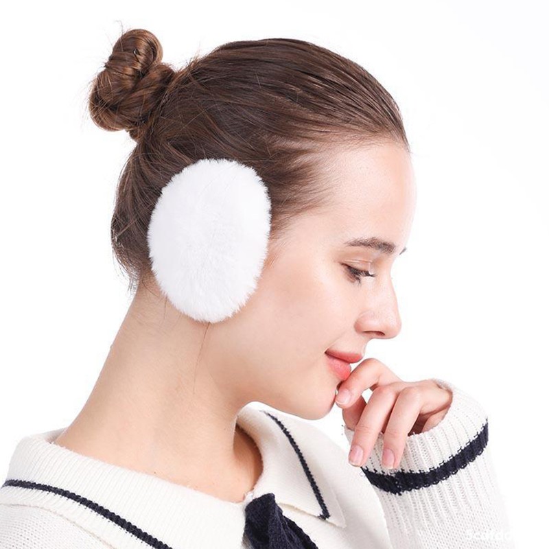 3 Pairs Bandless Ear Muffs Fleece Windproof Earmuffs Winter Ear