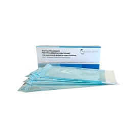 Self-sealing bags for sterilisation in autoclave