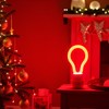 YiDiYi Red LED Spiral Filament Light Bulb, 4W (40W Equiv),
