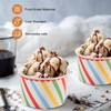 LOPYXBR 100PCS Ice Cream Cups 7oz/200ml Paper Ice Cream Bowls