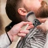 Healeved 1set Man Shaving Brush Kit Fiber Brush and Foaming