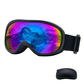 YAMEIZE Ski Goggles Skiing Snowboard Goggles for Men Women OTG Over Glasses Anti-fog UV Protection Sports Protective Windproof Skating Skiing Goggles Cycling Motorcycle