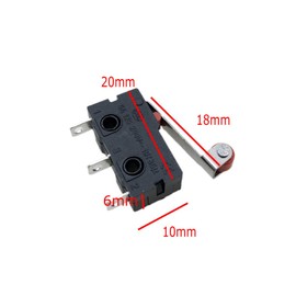 JZK 15 x Mini micro switch momentary hinge metal roller lever micro switch AC 5A 125 250V SPDT 3 pins