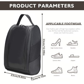 Durable Shoe Bag for Men & Women, Waterproof Golf Shoe Bag, Portable Boot Bag for Sports, Travel, Gym, and Outdoor Use, Organize and Protect Your Shoes with Ease