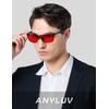 ANYLUV Blue Light Blocking Glasses Men Computer Gaming Glasses Lightweight