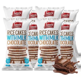 LIEBERS Milk Chocolate Rice Cakes, Kosher Certified Dairy, Gluten Free Snack (pack of 8) (Milk Chocolate)…