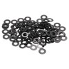 sourcing map 200 Pcs M3 Black Flat Washers, 7mm Outer