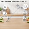 2pcs / Set Stainless Steel Vegetable Spiral Cutter Slicers Manual