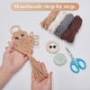 BEUNITONE 4 Set DIY Makramee Eulen Wand hängende Set für