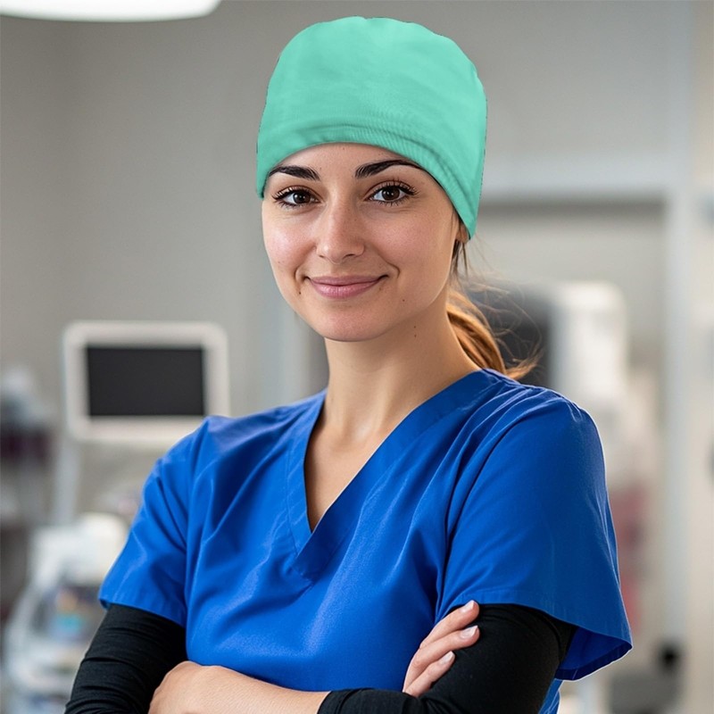 Adjustable Elastic Surgical Cap & Shower Cap - Soft, Breathable