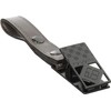 eP07bk Shoe Clip, BK - Synthetic Leather Metallic Gray Metal