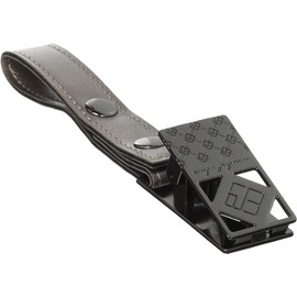 eP07bk Shoe Clip, BK - Synthetic Leather Metallic Gray Metal Shoe Pinch for Strollers, Multi Clip, 1 Piece