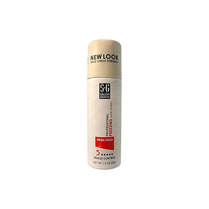 Salon Grafix Freezing Hair Spray, Mega Hold, 1.50 oz.