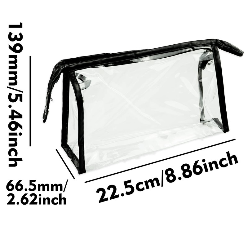 Clear Makeup Bag, Clear Toiletry Bag, Clear Cosmetic Bag,Large Capacity,